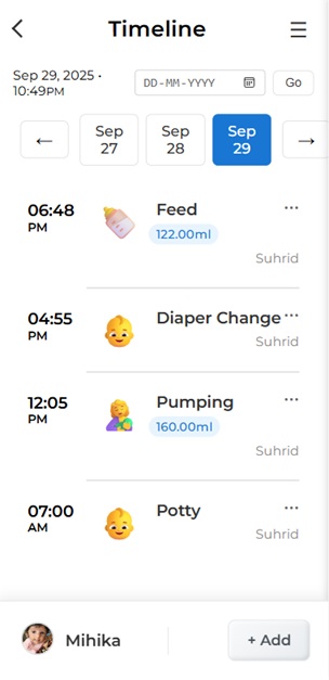 Timeline Final Screenshot